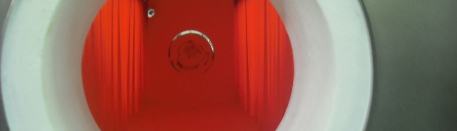 Look Inside a tube furnace its uniform