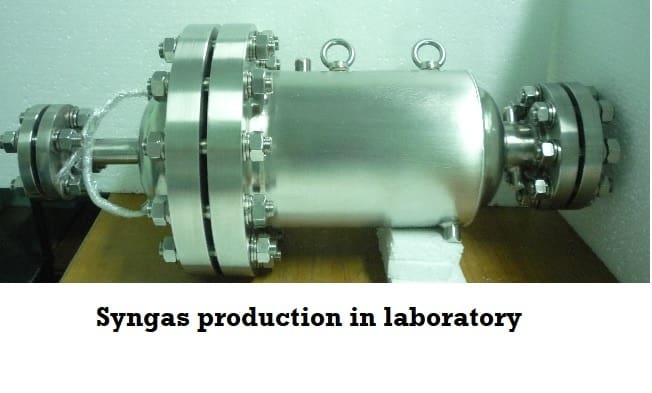 Syngas production in laboratory