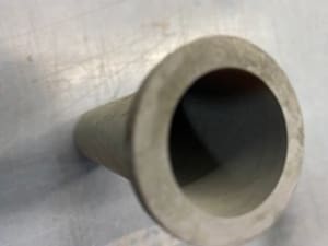 Thin walled SiC crucible