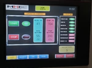 TYpical MHI Touch Screen Displays